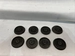 Lionel 18062-9 Hudson Wheel Set 4 Flanged Blind Grooved. Fixed Price $71.95.