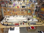 Reconditioned Marx 4X8 Elevated Hudson Steam Freight Train Set W/access. 32. Fixed Price $670.00.