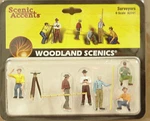 Scale Surveyors Woodland Scenics Misc Train People # 2741. Fixed Price $21.99.