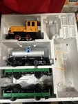Lgb Scale 20530 Diesel Locomotive Car Work Train Set W/ Box. Fixed Price $199.00.