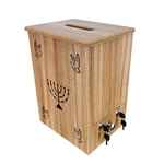 Wood Collection Box Donation Tithese Offering Wall Mount Tabletop Dove Lampstand. Fixed Price $48.57.