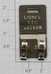 Lionel CTC-12 Gauge Gray Fiber Board Track Lockon. Fixed Price $5.00.