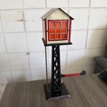 Vintage Marx 1950S Tin Litho Metal Switchman's Train Tower - 413A Working. Fixed Price $32.99.