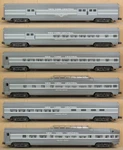 Williams Nyc "century Limited" 80' 6-CAR Aluminum Passenger Set O-gauge Nos *. Fixed Price $349.99.