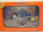 Lionel Work Crew People Pack (5), 6-14241, Hand Painted Pewter Figures, New C-10. Fixed Price $29.95.