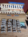 Lionel 110-23 Graduated Trestle Set O/O27 With Track Clamps, Nuts, Screws, Box. Fixed Price $21.99.