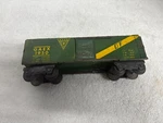 Marx Scale Marlines Metal Gaex Df Green & Yellow Sliding Door Box Car. Fixed Price $25.00.