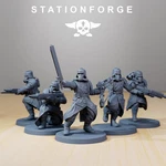 Guard Trench Runners Grimdark 3D Printed Miniatures Station Forge 16K. Fixed Price $12.00.