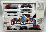 Bachmann 50-4306 Scale Train Set Highballer Santa Fe F9 Diesel Freight Car. Fixed Price $89.99.