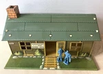 Vintage 1950S Marx Army Training Center Playset Tin Toy Hq T3-21 Building. Fixed Price $49.99.