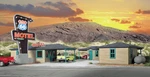 Route 66 Motel W/neon Sign Scale Plastic Walthers 933-2715 New Built Up Oop. Fixed Price $221.95.