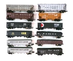 (12) Scale Hoppers And Gondolas (lot 4586). Fixed Price $65.00.