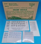 Champ No. EH-39 Ho Missouri Pacific Steam Locomotive Decals. Fixed Price $8.00.