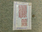 Microscale Decals Gauge 48-165 Up SD-60M Wide Cab Locomotive C97. Fixed Price $13.25.