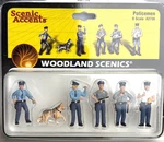 Woodland Scenics A2736 Scale Policemen Nip. Fixed Price $38.00.