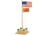 Lionel Illuminated Flagpole Model Train Accessory, Gauge, Multicolor. Fixed Price $59.17.