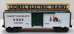 Lionel 6-19938 Gauge Christmas Boxcar #1995 Ln/box. Fixed Price $11.90.
