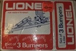 Lionel 6-2280 Track Bumpers Set Of 3 Black Vintage With Box New. Fixed Price $10.95.