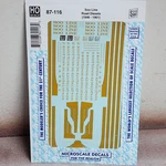 Soo Line Railroad Diesels 1945 1961 Ho Microscale Decal 87-116. Fixed Price $6.95.