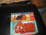 Sealed On Card Ho Scale Bachmann Plasticville Red Barn Snap-fit Kit, #3602. Fixed Price $14.99.