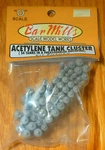 Bar Mills #4025 (o Scale) Acetylene Tank Cluster (kit). Fixed Price $6.75.
