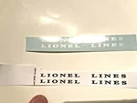 Lionel Lines Pre-war 2224WX Whistle Tender White Ltr Water Decals P/set Look!. Fixed Price $8.00.
