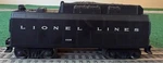 Lionel Vintage Post War #234W Lines Whistle Tender Exc Con. Tested-works. Fixed Price $55.55.