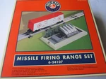 New Box! Lionel 6-24107 Missile Firing Range Set Dated 2002 Made China. Fixed Price $85.00.