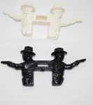 Lionel Parts 9305-025 -015 Black / White Cowboy Figure 4 Heads Bob Out Window. Fixed Price $18.95.