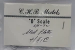 Vintage C.h.b Models *o* Scale #SH-72 Sled Plates (4) Original Packaging. Fixed Price $14.75.