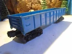Lionel 027 Scale Blue Plastic Gondola No 6042 In Very Good Condition 5-156-5. Fixed Price $7.99.
