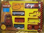 Diesel Hauler Train Set Vintage Rare By Zayre Corp NO8406 Complete. Fixed Price $250.00.