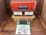 Lionel Post-war 3662 Operating Milk Car C7 With Box Platform, Cans, Instructions. Fixed Price $70.00.