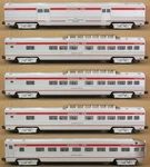 Williams Santa Fe "super Chief" 72' 5-CAR Streamlined Passenger Set O-gauge *. Fixed Price $239.99.