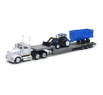 New-ray Toys 1:43 Scale Kenworth Lowboy Holland Tractor Trailer 16153. Fixed Price $32.38.