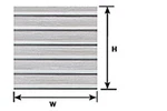 Plastruct Styrene PS-16 (91512) X Scale 175MM 300MM Ribbed Roof Sheets. Fixed Price $23.22.