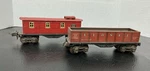Vtg Lionel Lines 2682 O-gauge Tinplate Caboose & 2677 Gondola Car Pre 1942. Fixed Price $15.00.