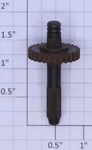 Lionel Z-16 Right Hand Upper Ribbed Shaft Assembly With Gear. Fixed Price $5.00.