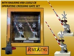 Mth 30-11012 Scale Crossing Gates & 40-1003 Realtrax Lighted Lockon Set C8 Ln. Fixed Price $92.00.