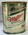 Vintage Miller Highlife Champagne Of Beer Metal Garbage Trashcan 13 X 11 7. Fixed Price $50.00.
