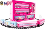 Mattel Barbie Battery Gauge Toy Train Set With Remote Locomotive Cars. Fixed Price $176.69.