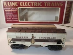 Vintage 1992 K-line K6243 Bakers Chocolate Hopper Car Gauge New Ob. Fixed Price $27.50.