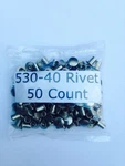 50 Lionel 530-40 Rivets For Lamp Bracket Gp 7 & 9 Total. Fixed Price $12.00.