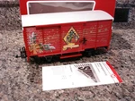 Lgb The Big Train 43353 Scale Christmas Seasons Greetings Box Freight Rail Car. Fixed Price $198.34.