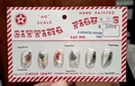 Circus Craft Ho Scale Sitting Figures #1022 Hand Painted 6 Women New Nos. Fixed Price $9.99.