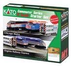 Kato 106-0031 Chicago Metra MP36PK Gauge Diesel Electric Starter Train Set. Fixed Price $227.95.