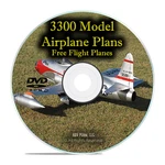 3,300 Free Flight Model Aircraft Plans, Rc, Remote Control, Easy Guides Dvd. Fixed Price $11.96.