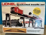 Vintage Lionel Graduated Trestle Set & O27 Gauge No. 6-2110. Fixed Price $17.50.
