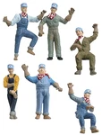 Woodland Scenics 2733 Scale Accents Engineers PKG(6). Fixed Price $26.99.