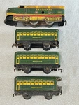 Marx Pullman Seaboard 4000 Windup Toy Train W/ Montclair & Observation. Fixed Price $85.00.